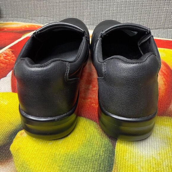 SR Max Womens Size 7 Black Albany Max Trax Leather Slip Resistant Loafer Shoes - Picture 3 of 8